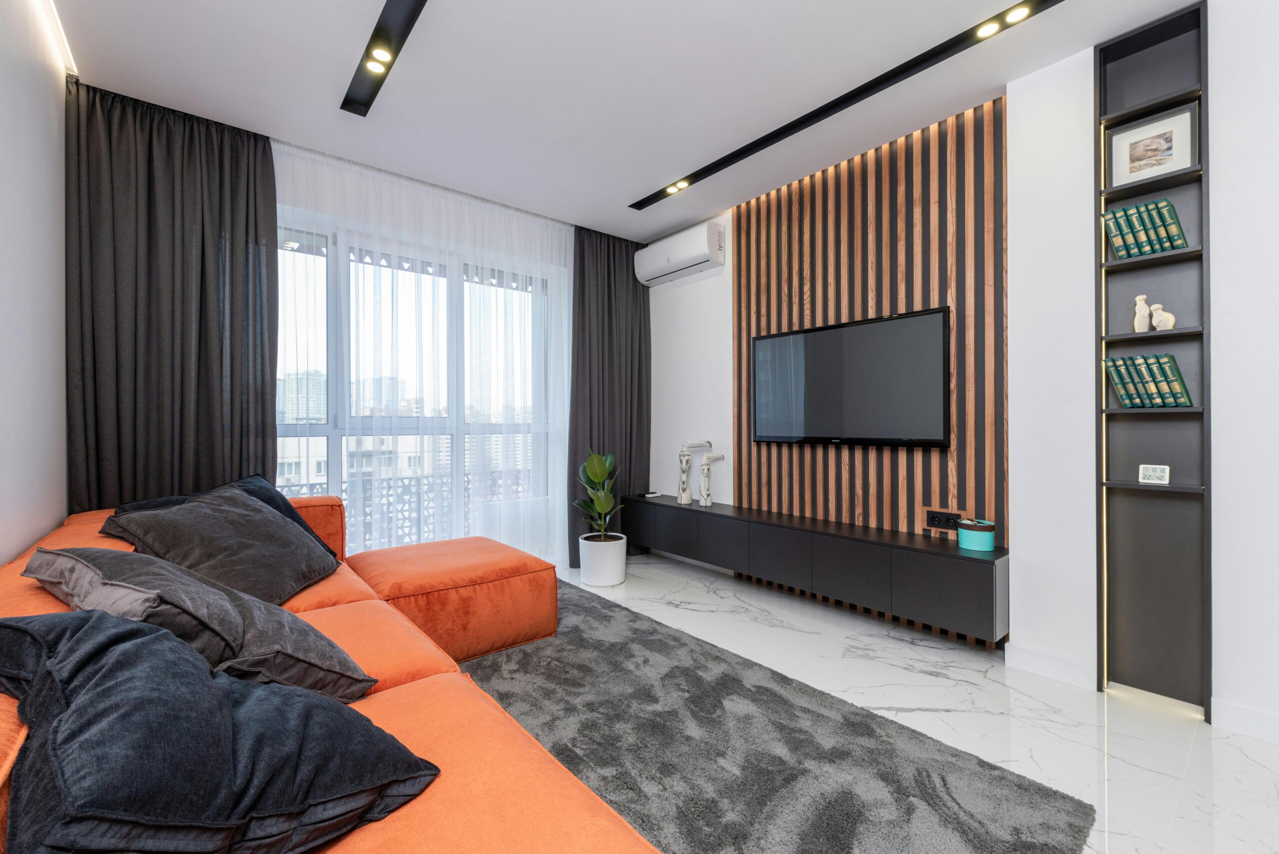 Welche Wandfarbe passt zu dunklen Möbeln im Wohnzimmer?